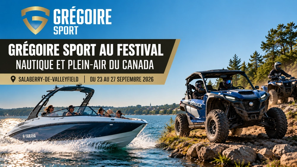 Grégoire Sport sera au Festival nautique et plein-air du Canada 2026! alt