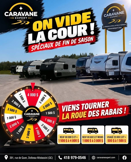 La roue des RABAIS !! "On Vide la cour!!" alt