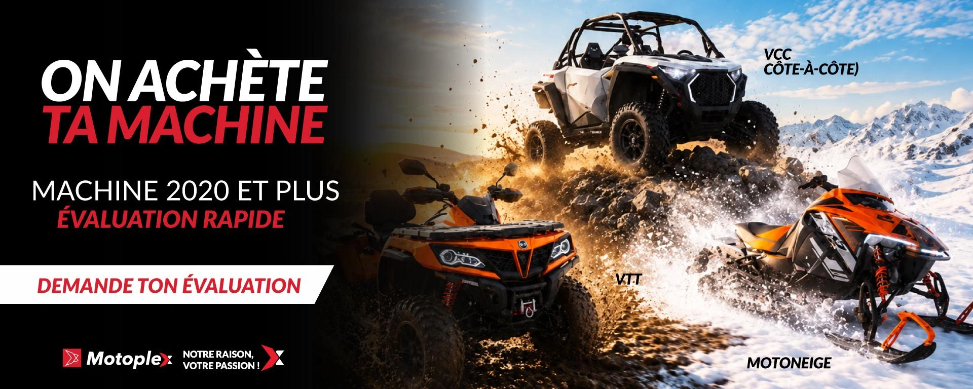 On achète ta machine : Moto, T-Rex, VTT, VCC, Motomarine, Bateau, Ponton alt