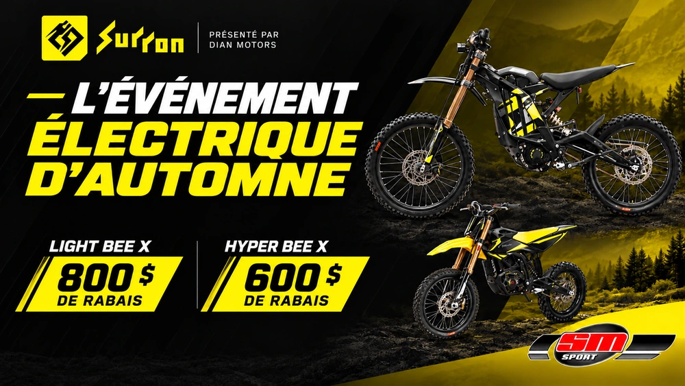Promotions Surron | Motos électriques Surron alt
