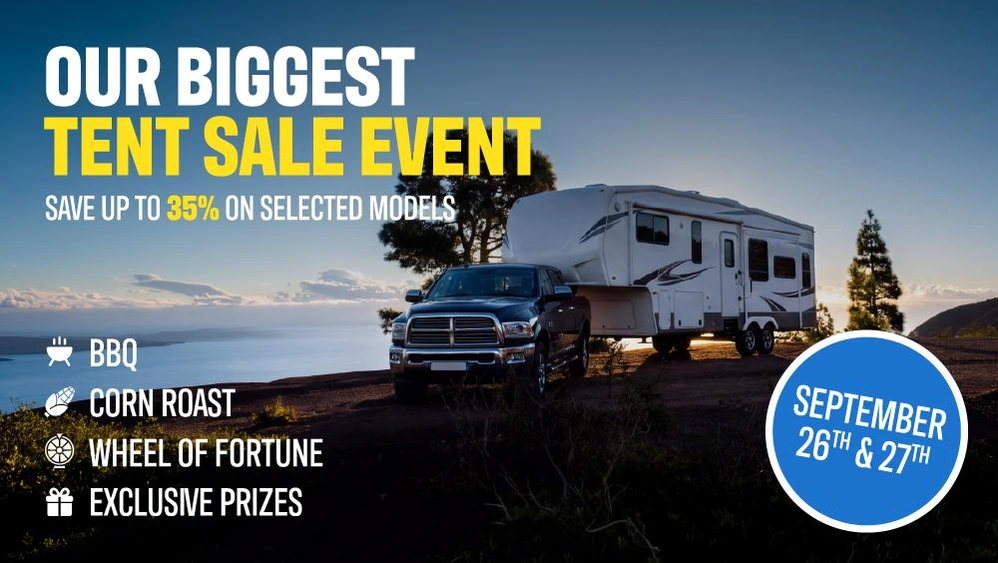 Our biggest tent sale event alt