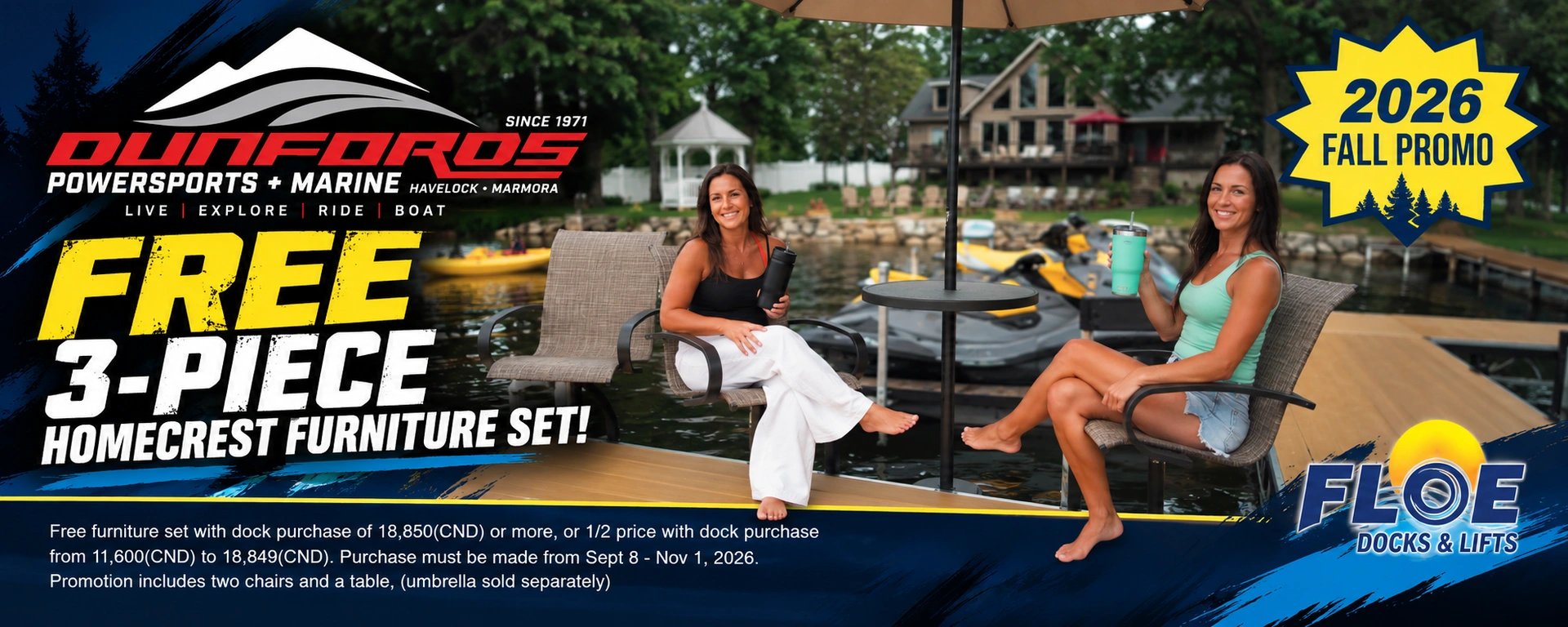 Floe docks fall promotion alt