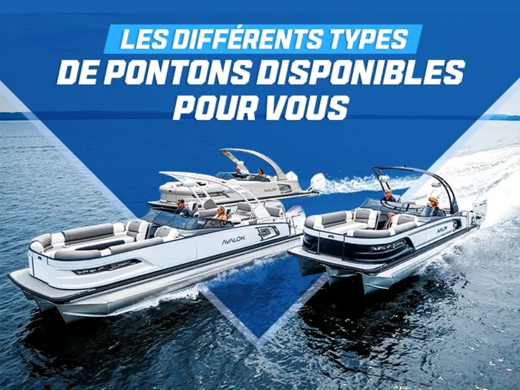 Les différents types de pontons disponibles pour vous : Famille, Sport, Pêche, Wake et bien d’autres! alt
