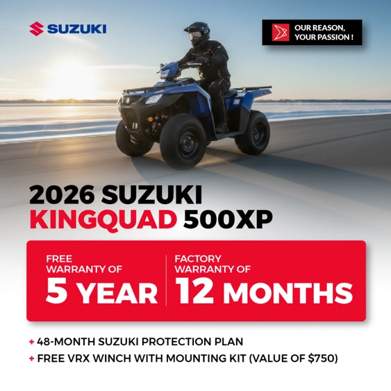 2026 Suzuki Kingquad 500XP alt