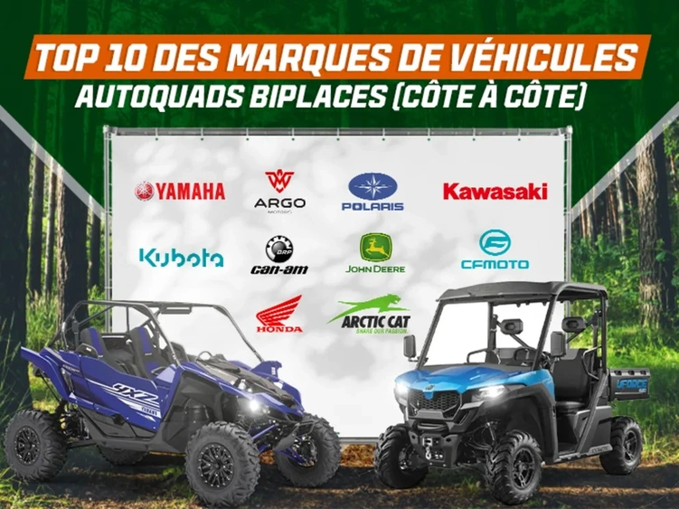 Top 10 des marques de véhicules autoquads biplaces (côte à côte) alt