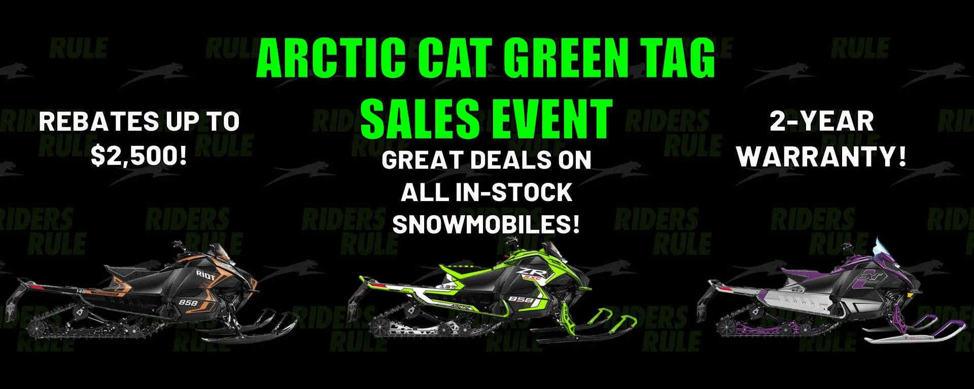 Arctic Cat Green Tag Sales Event January 2026 alt