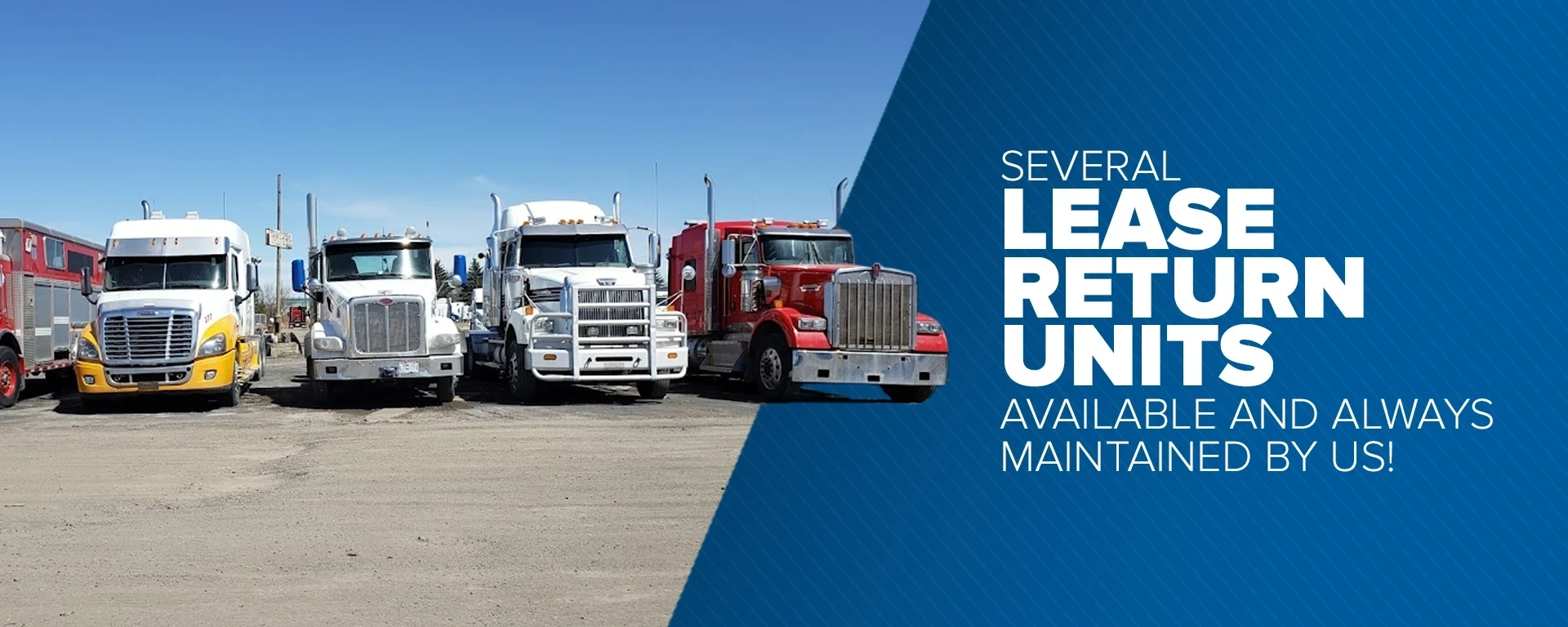 Several lease return units available and always maintained by us!
