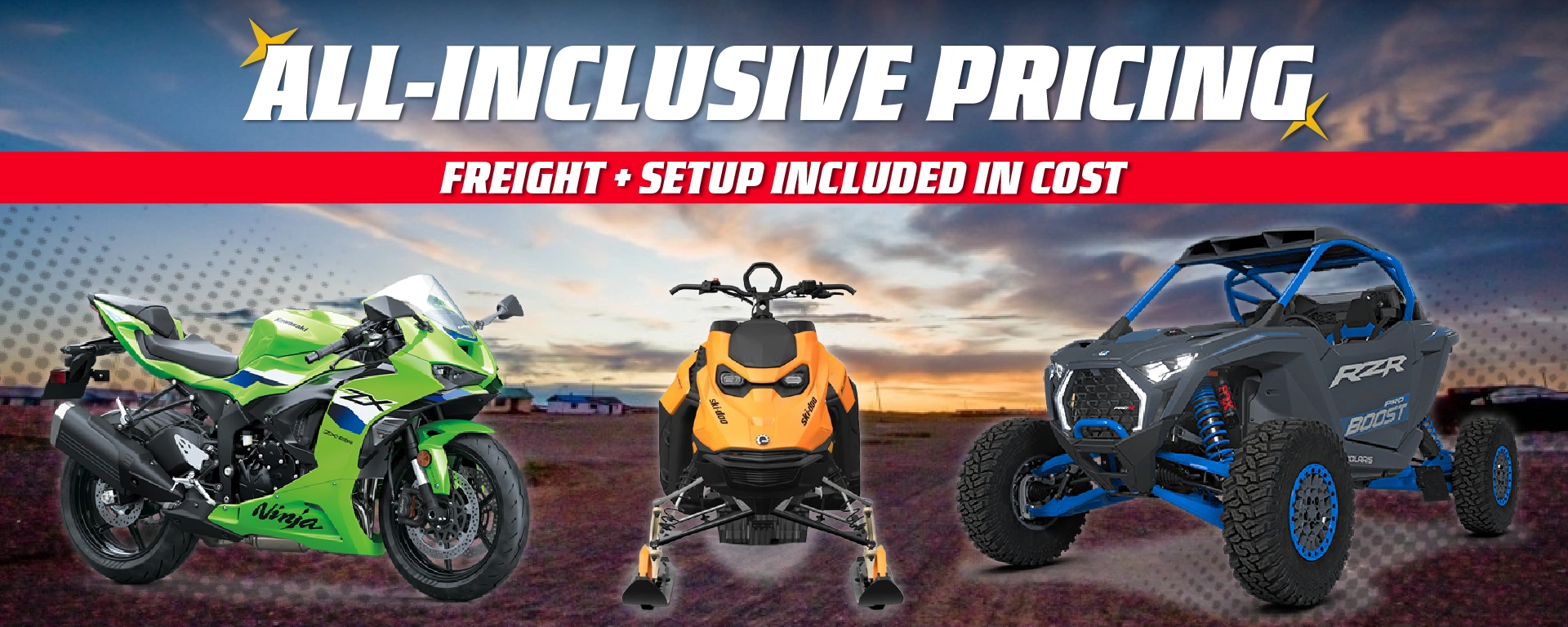 ALL-INCLUSIVE PRICING - No Setup Or Destination Fees alt