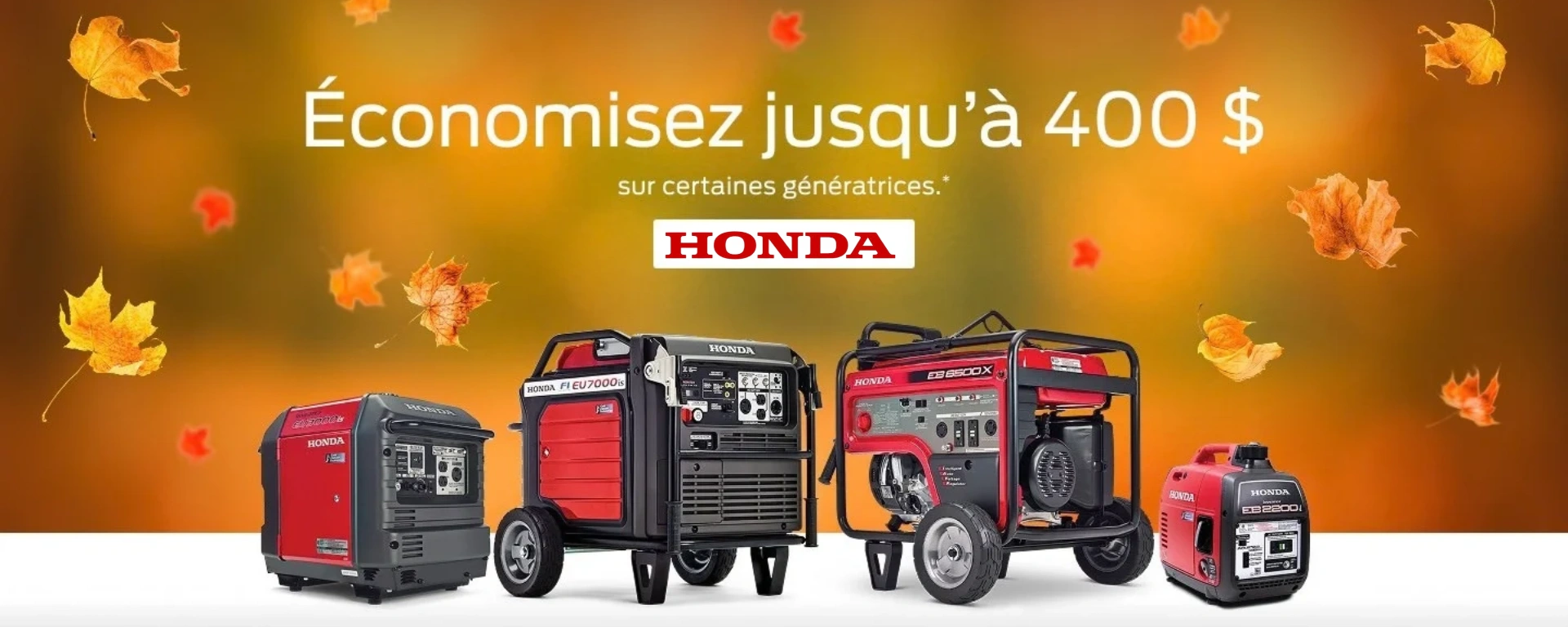 Les génératrices Honda offrent une énergie fiable quand vous en avez besoin. alt
