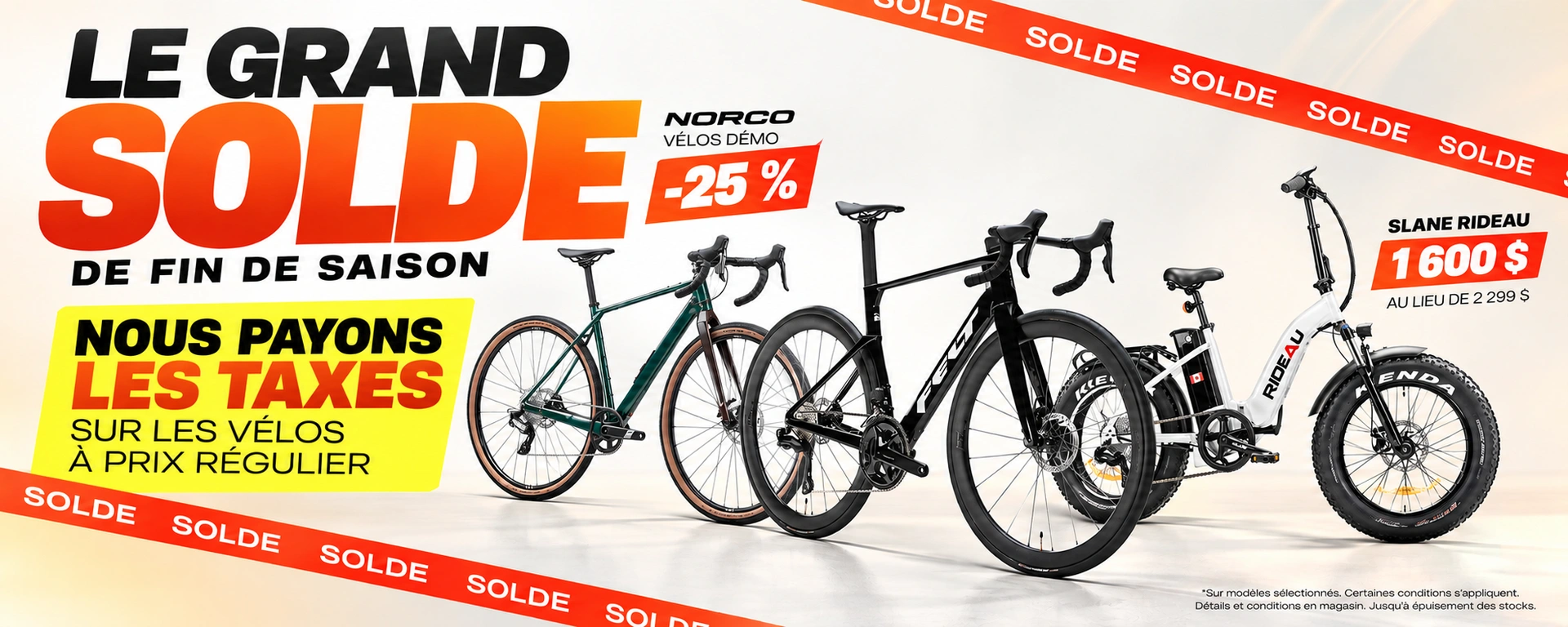 Le grand solde de fin de saison Vélo alt