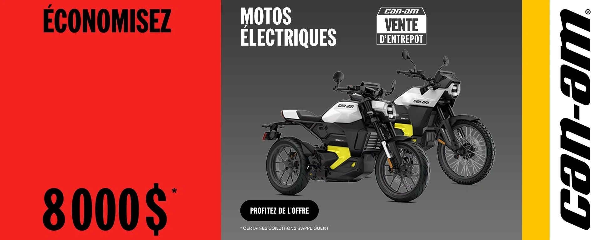 Économisez 8 000 $ sur les motos électriques 2025 alt