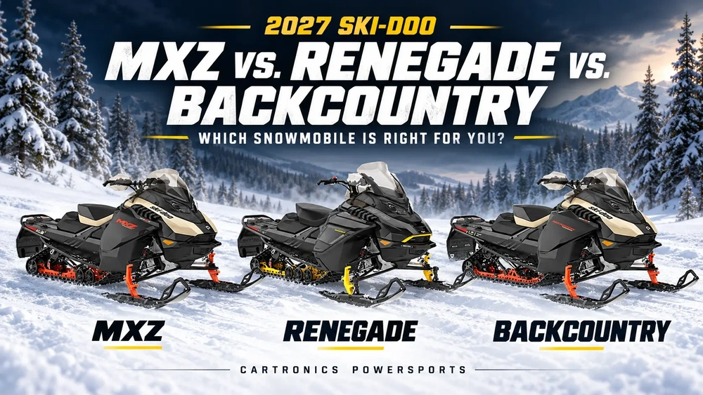 2027 SKI-DOO MXZ VS. RENEGADE VS. BACKCOUNTRY: WHICH SNOWMOBILE IS RIGHT FOR YOU?