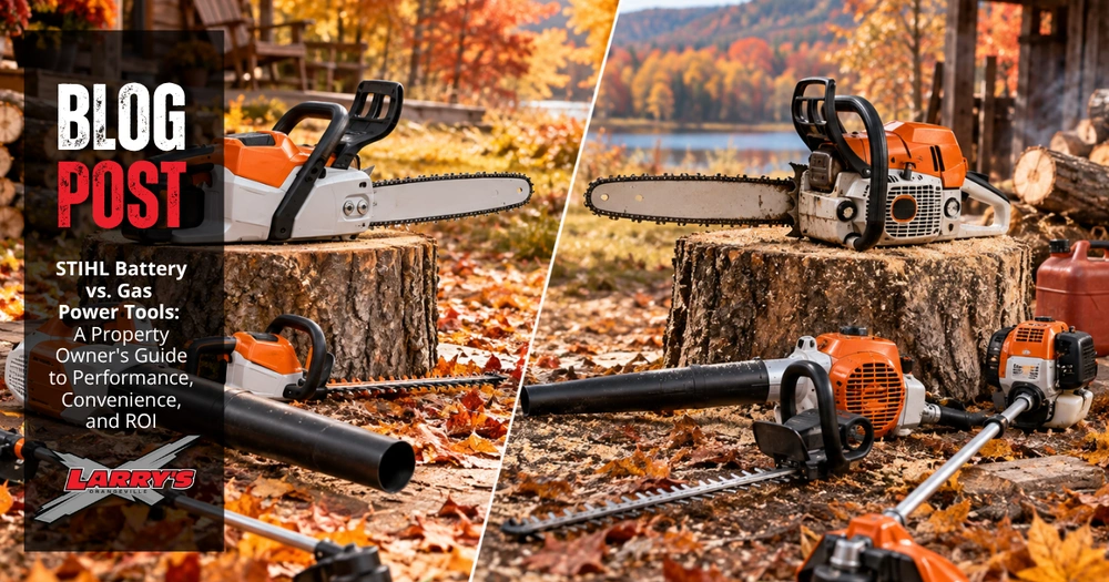STIHL Battery vs. Gas Power Tools: A Property Owner's Guide to Performance, Convenience, and ROI alt