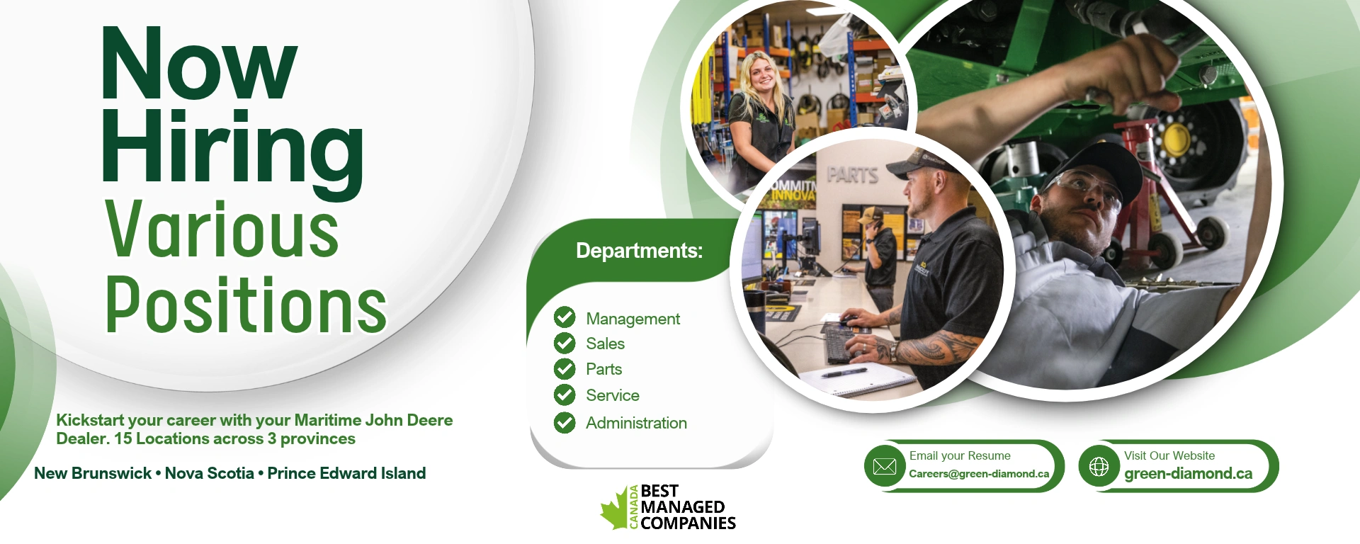 Now Hiring for Various Positions alt