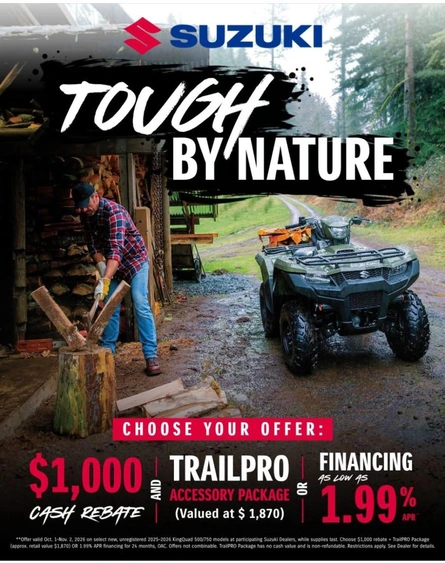 Suzuki October Savings: Cash, Accessories or Low-Rate Financing alt