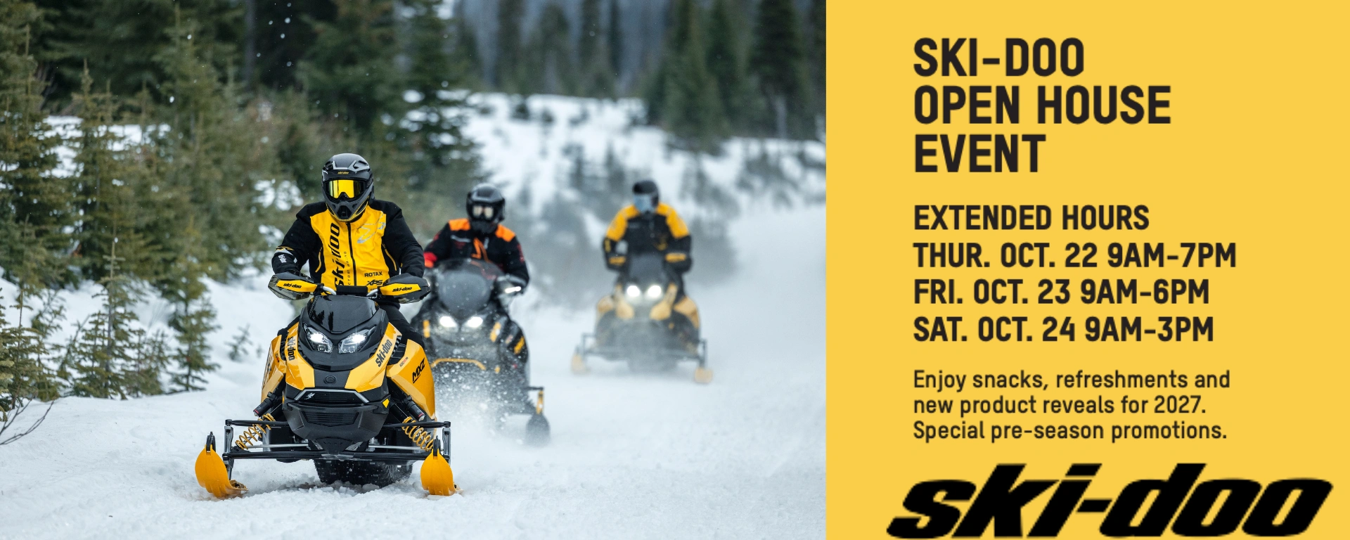 Ski-Doo Open House October 2026 alt