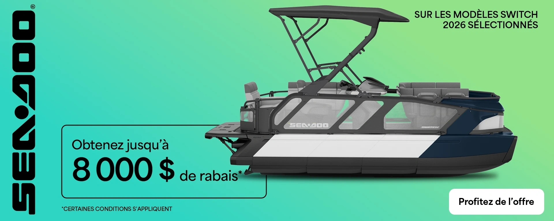 Obtenez jusqu'à 8 000$ de rabais sur les modèles Switch 2026 sélectionnés alt