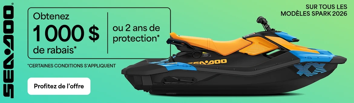 Obtenez 1 000 $ de rabais ou 2 ans de protection sur tous les modèles Spark 2026