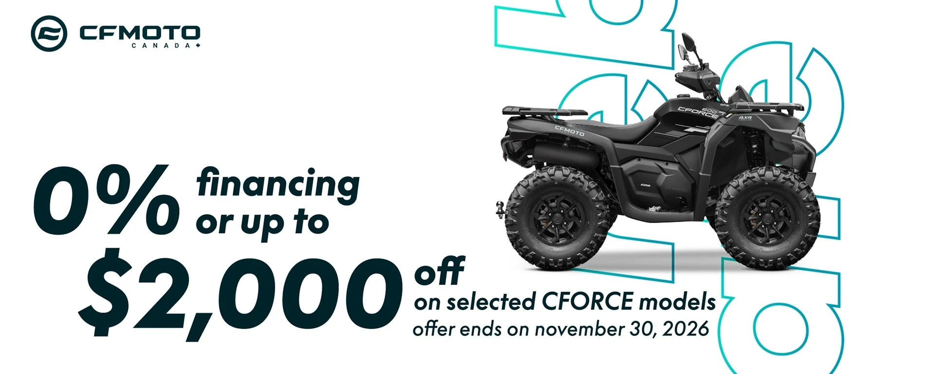 CFMOTO - CFORCE - Up to $2,000 OFF alt