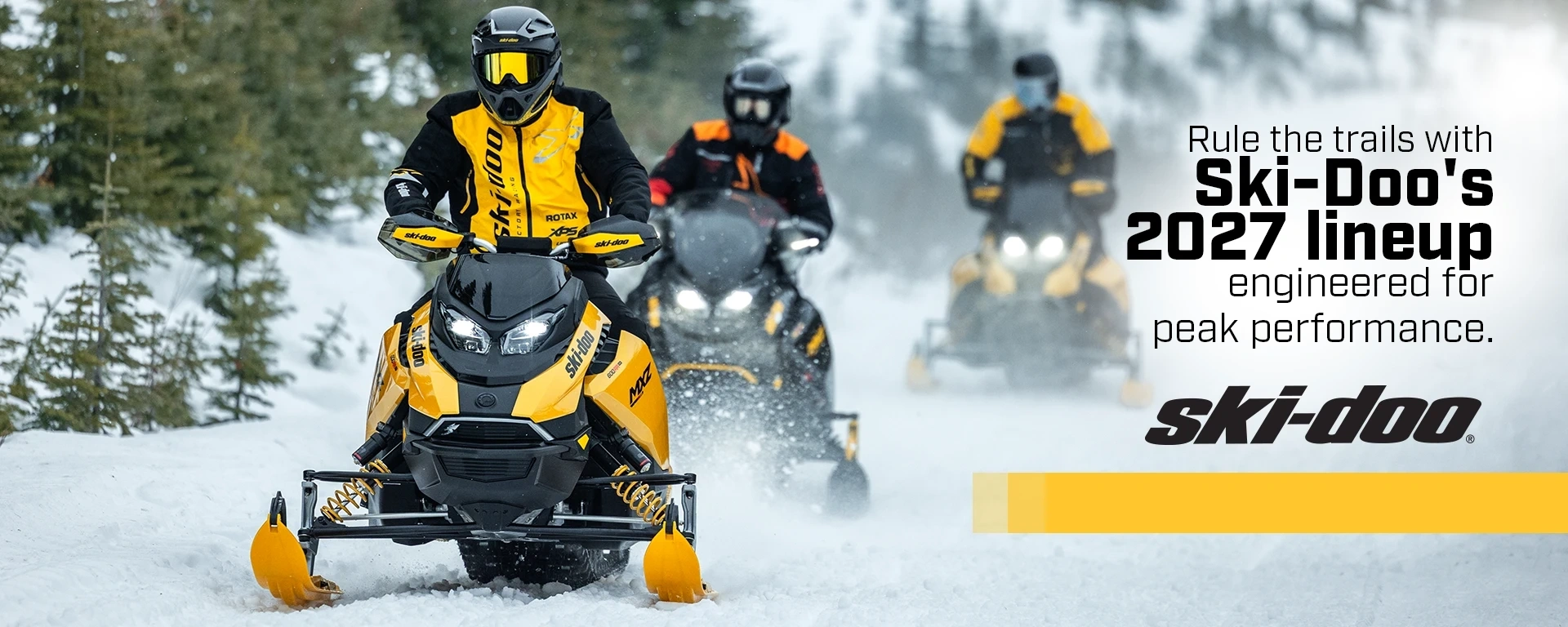 Rule the trails with Ski-Doo's 2027 lineup engineered for peak performance.