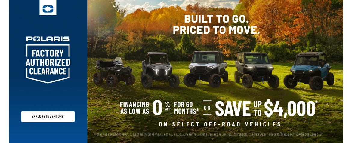 Up to $4,000 Off or Financing As Low As 0.00% for 60 Months on Select Models