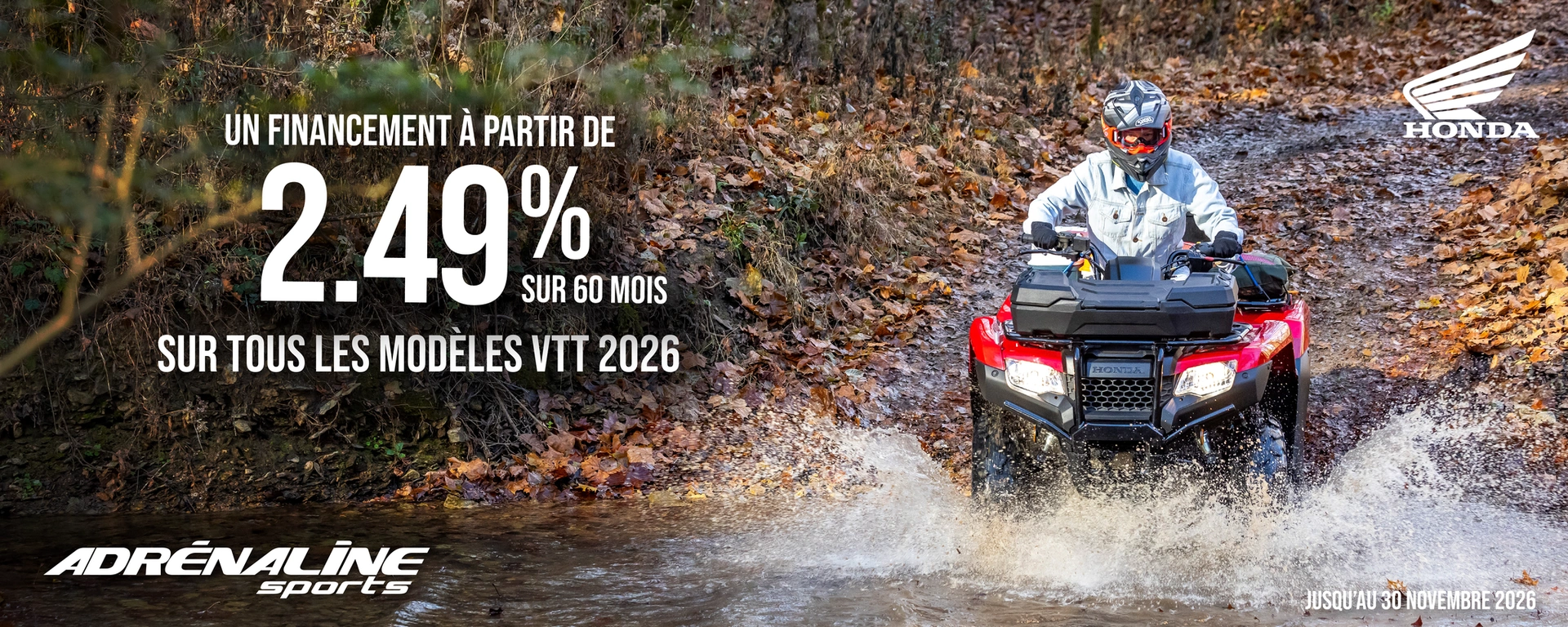 Promo VTT 2026 Honda alt
