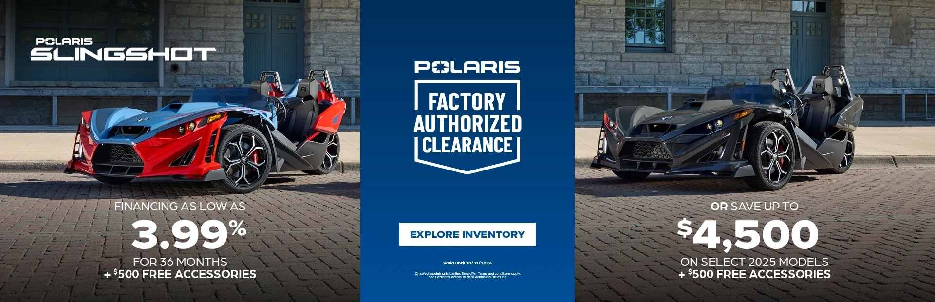 Factory Authorized Clearance Promo