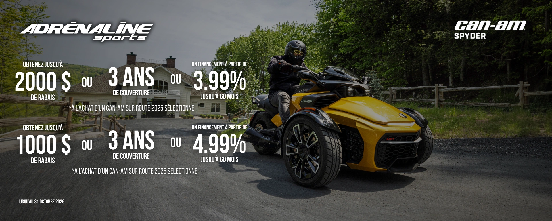 Promo Spyder Can-Am 2026
