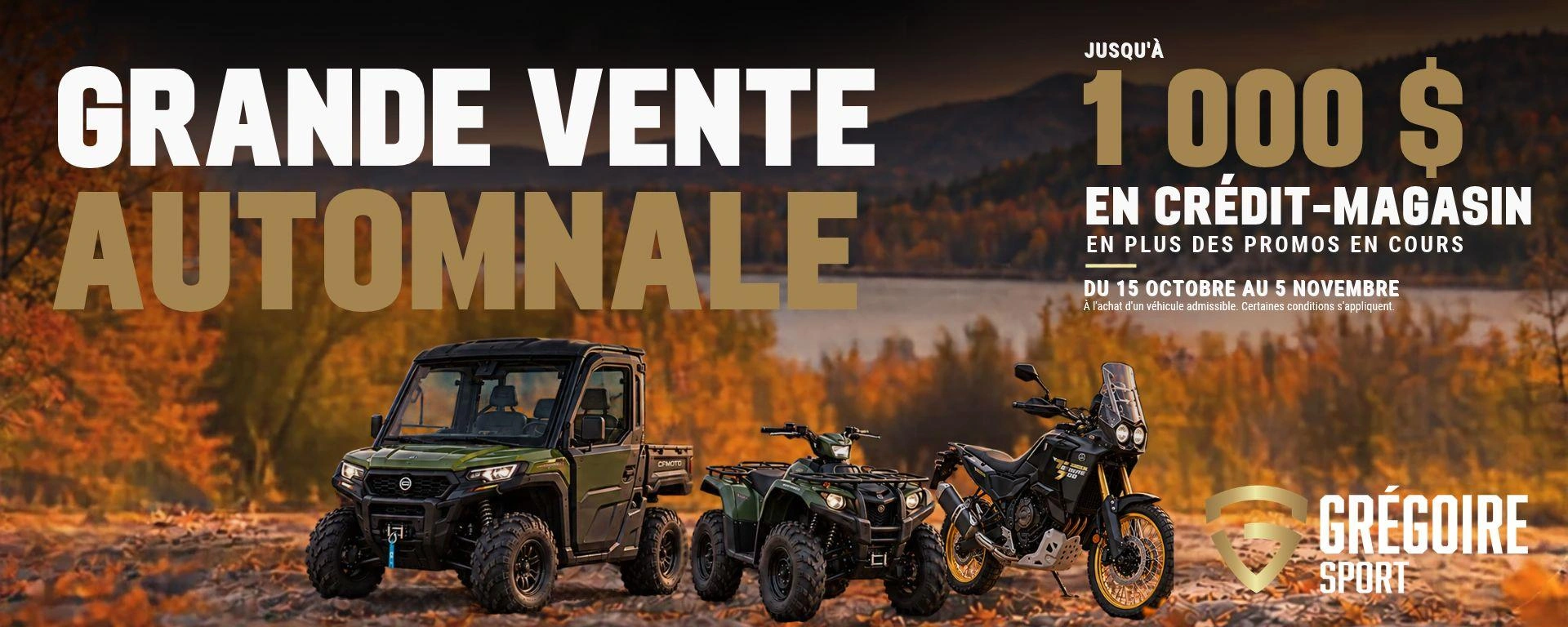 GRANDE VENTE AUTOMNALE