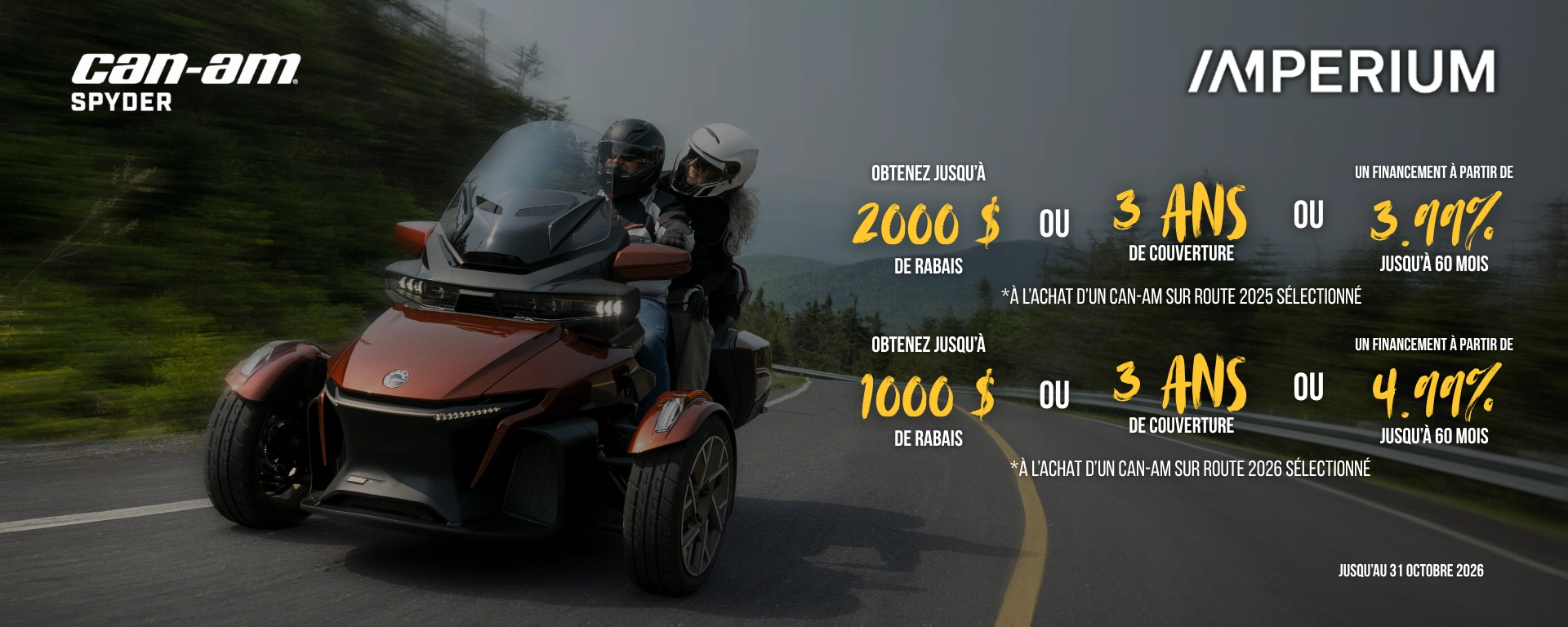 Promo Spyder Can-Am 2026
