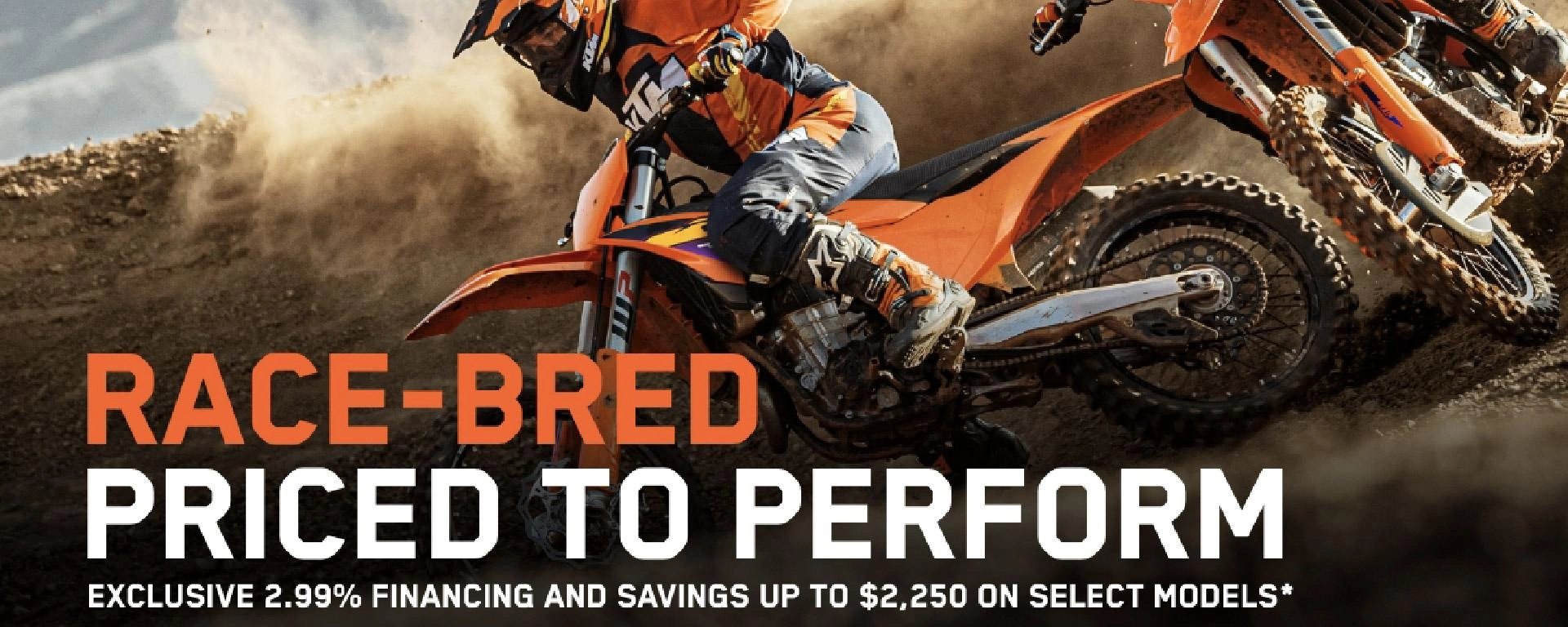 KTM Deals - 2.99% & Up To $2,250 OFF