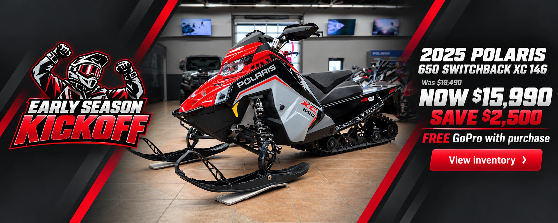 Early Kickoff Sale on Polaris Snowmobiles
