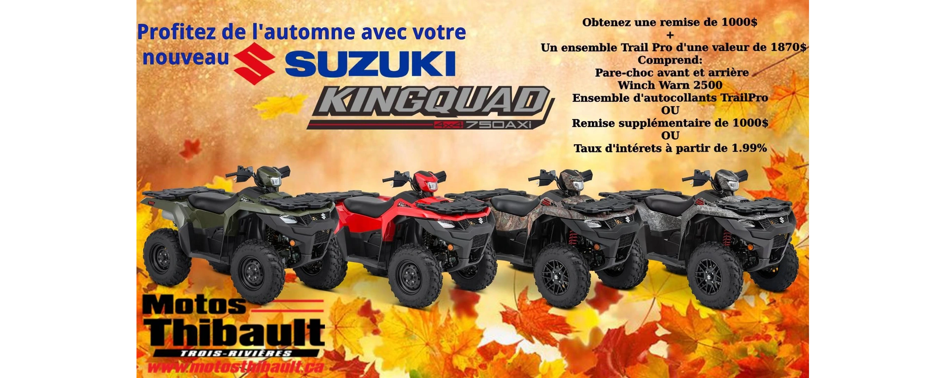 Fall promo suzuki