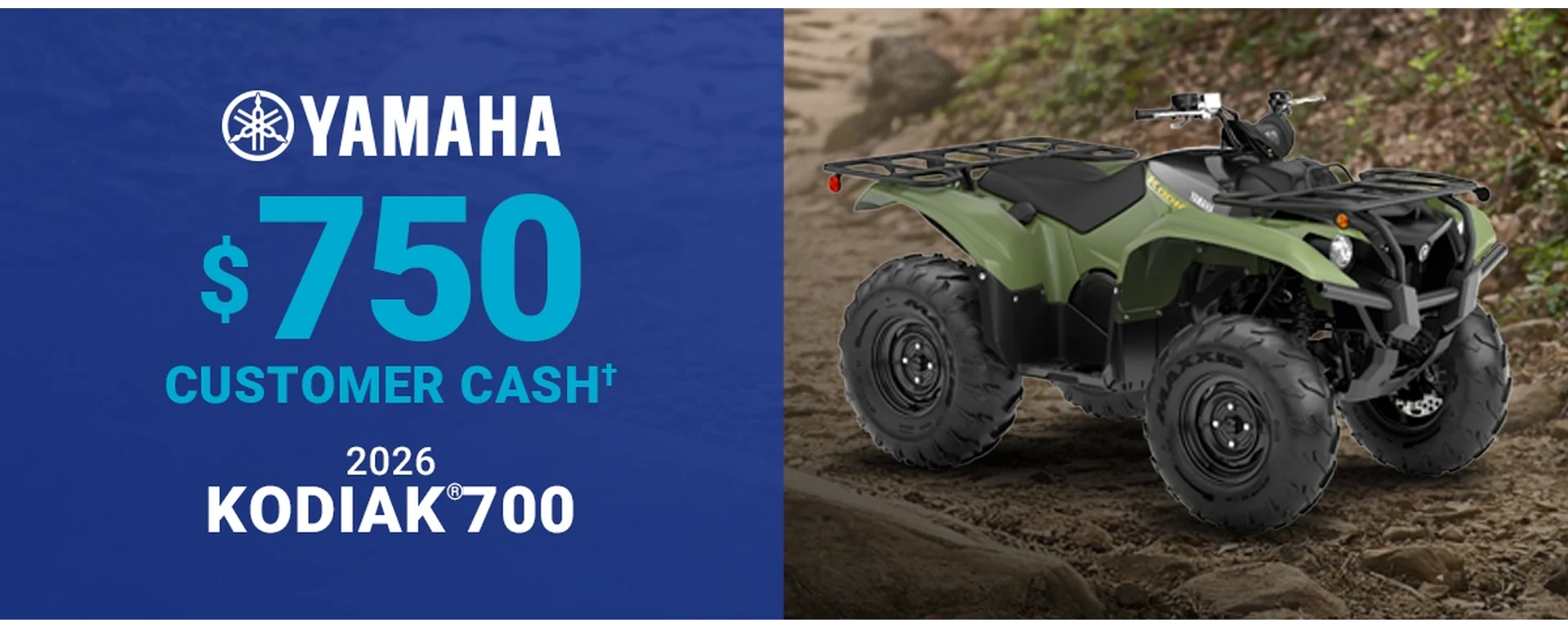 LET'S RIDE KODIAK 700 - UP TO $750 CUSTOMER CASH