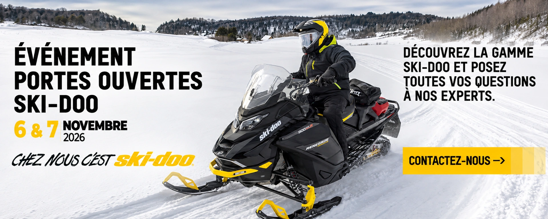 Journées Portes ouverte ski-doo 2027