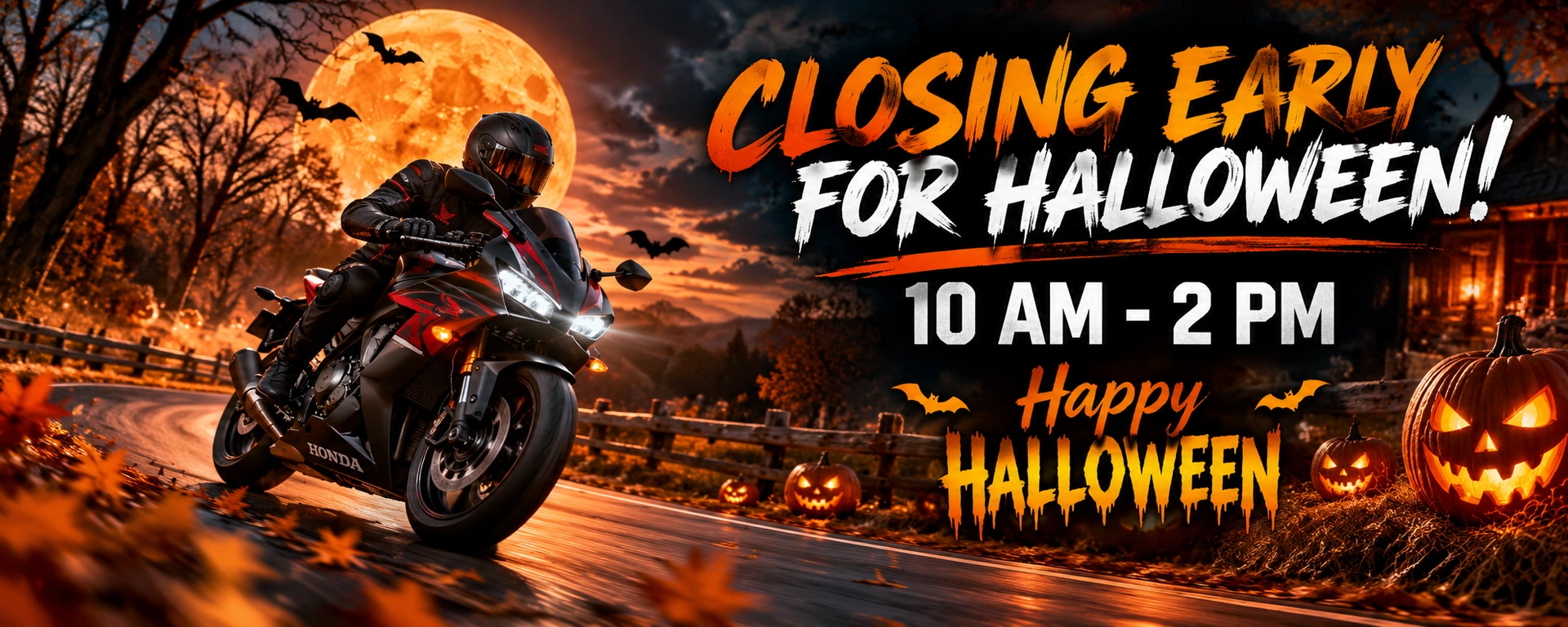 Closing Early for Halloween