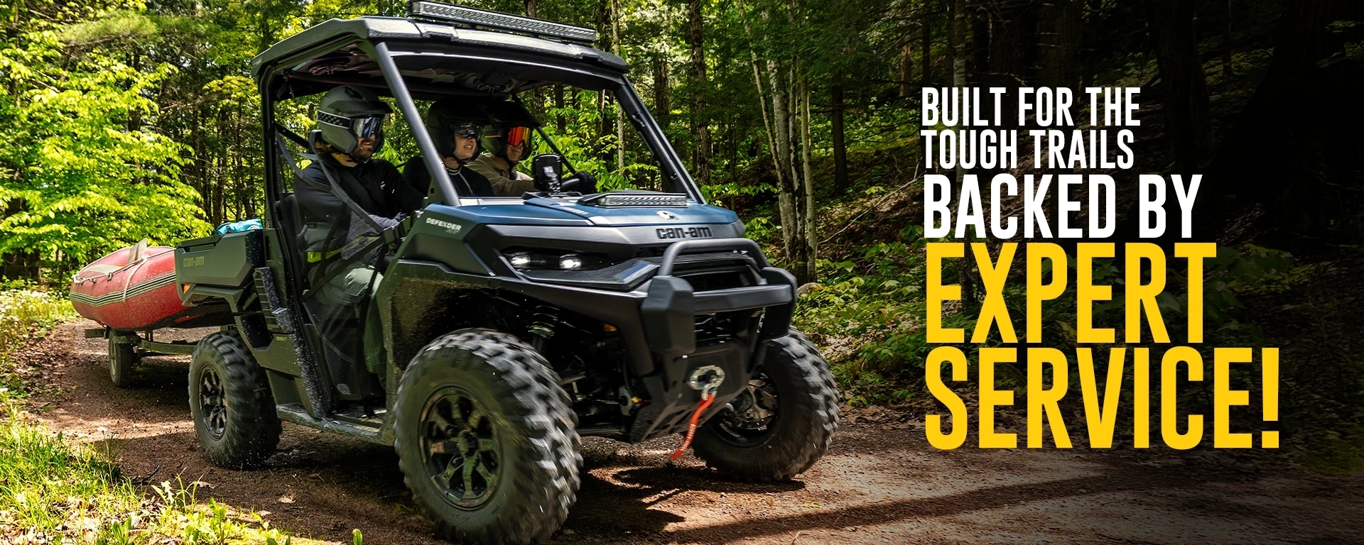 Built for the Tough Trails! Backed by Expert Service! alt