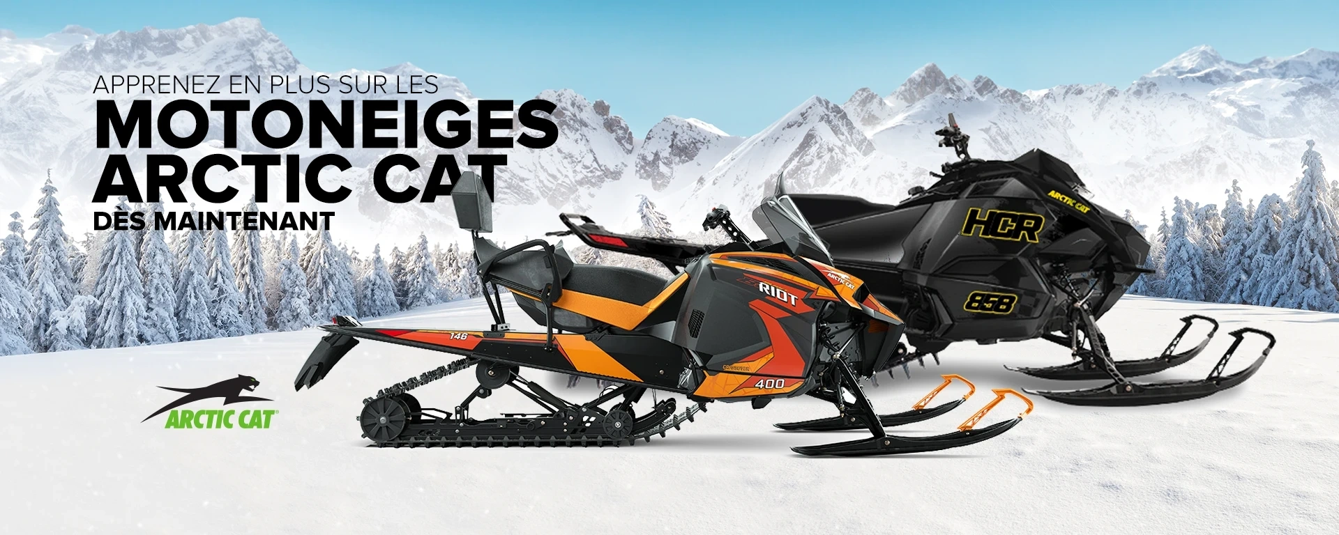 Motoneiges Arctic Cat neuves alt