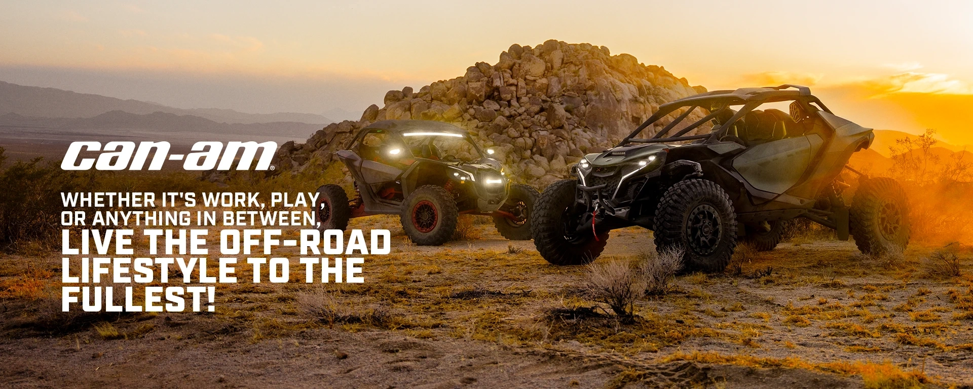 Whether it's work, play, or anything in between, live the off-road lifestyle to the fullest! alt