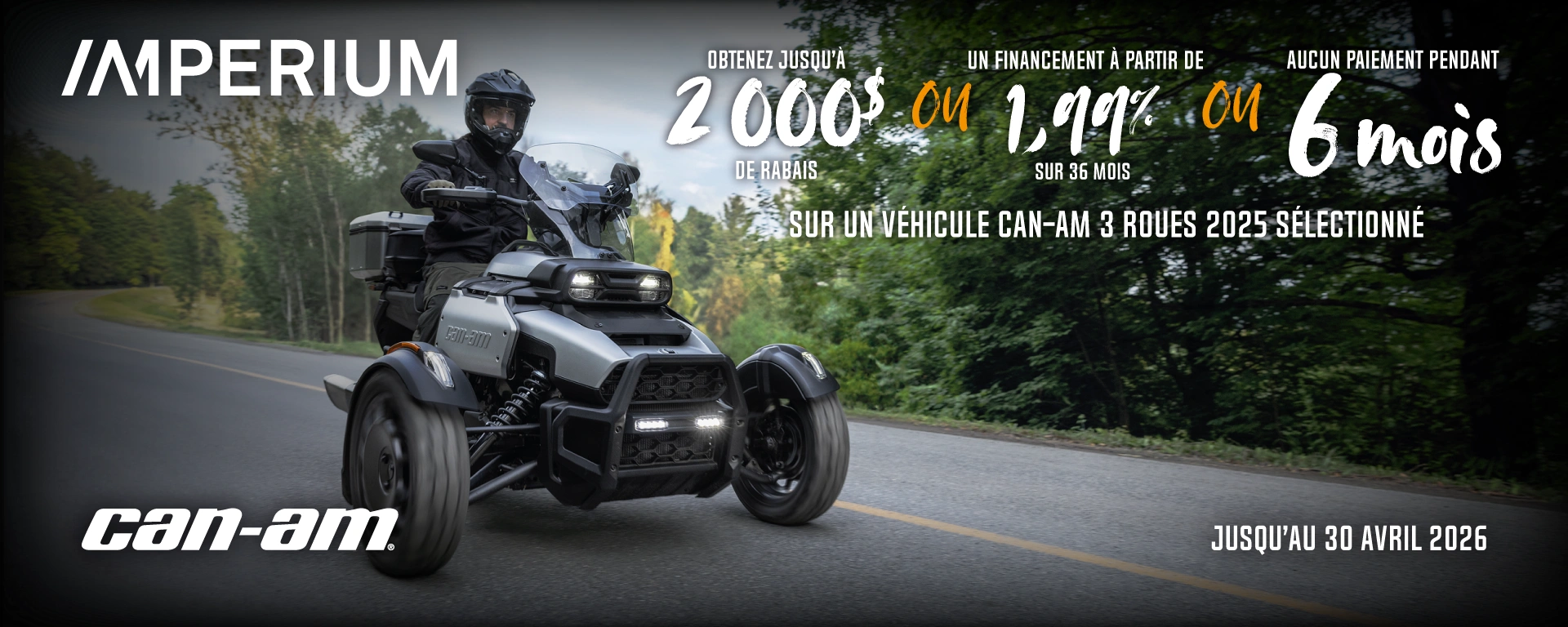 Promo Can-Am 3 roues alt