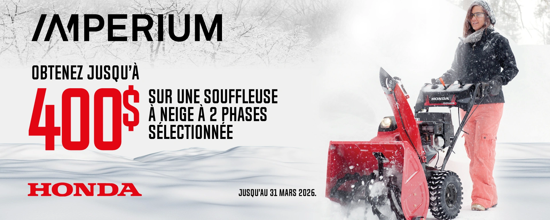 Promo Honda Souffleuses alt