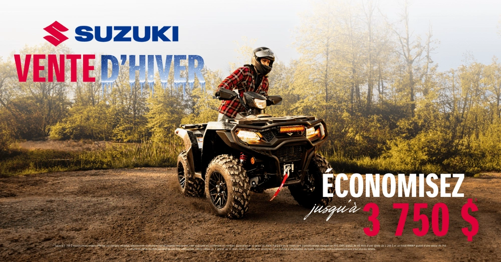 SUZUKI VENTE D'HIVER VTT alt