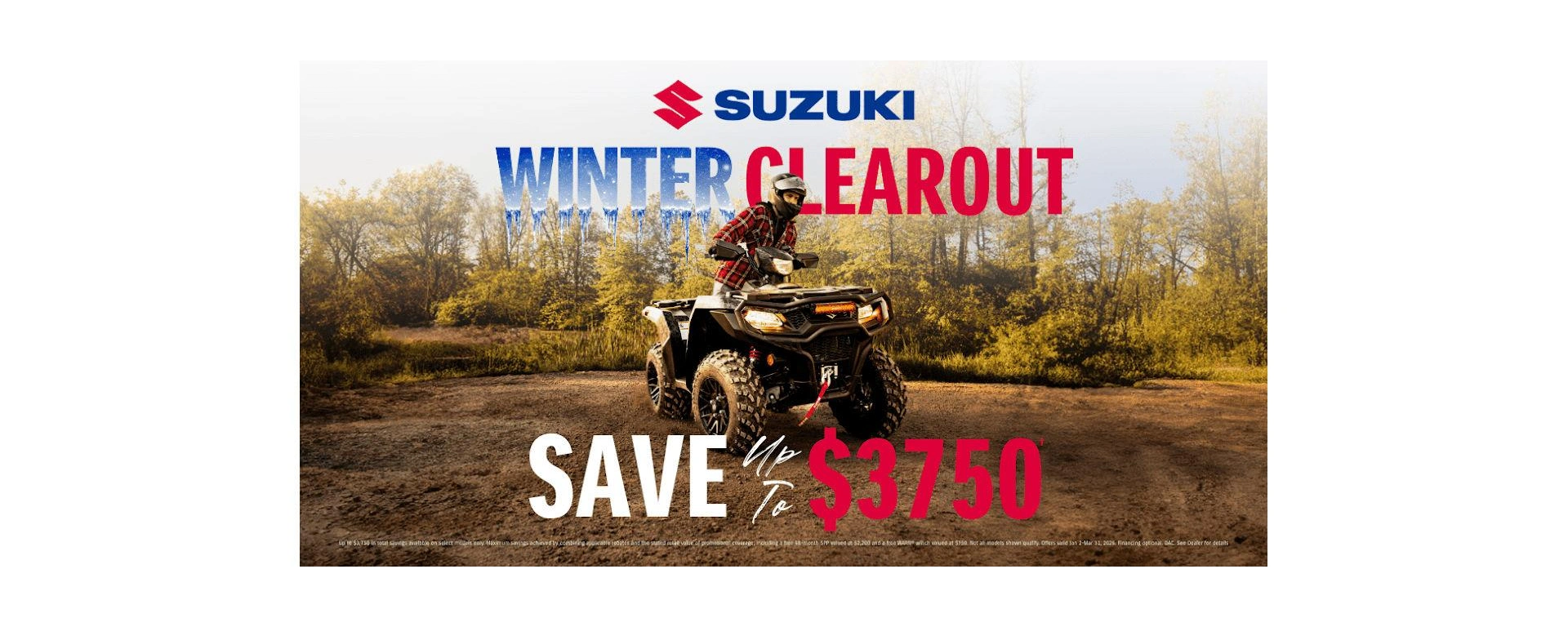 SUZUKI WINTER CLEAROUT ATV alt