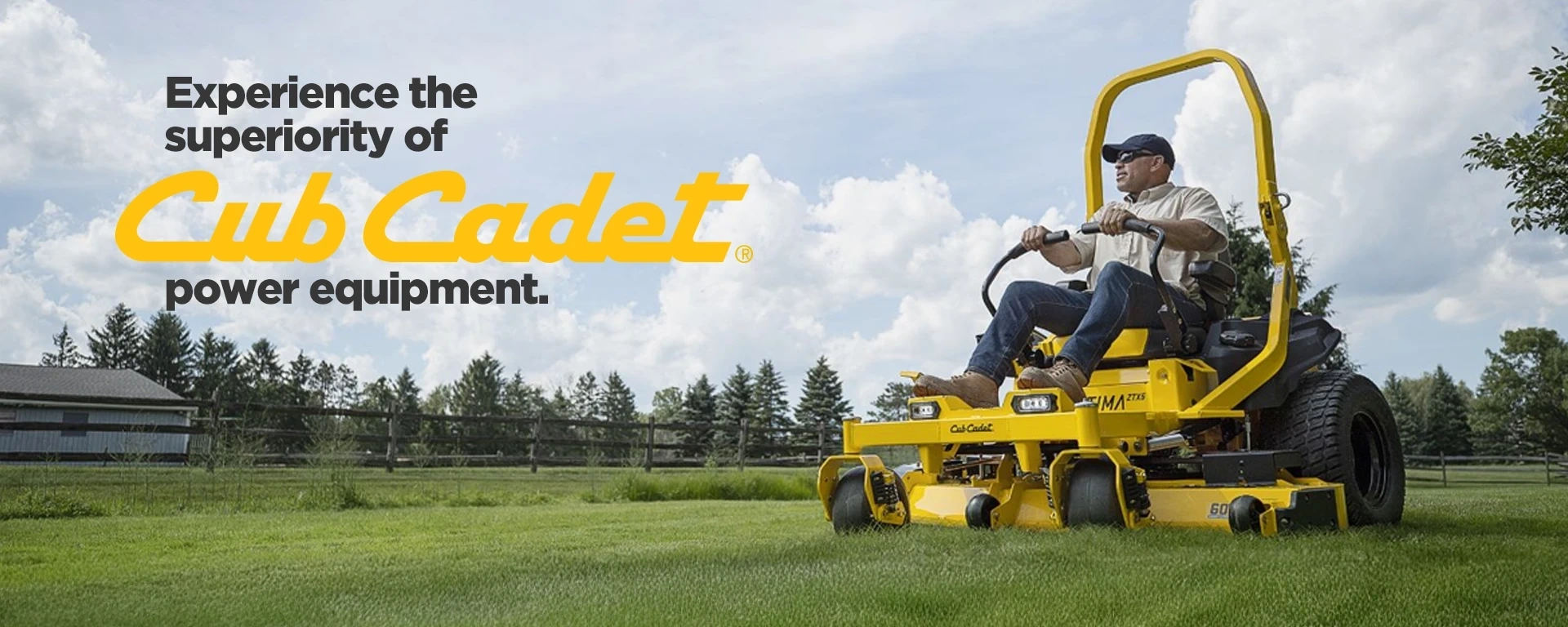 Experience the superiority of Cub Cadet power equipment. alt