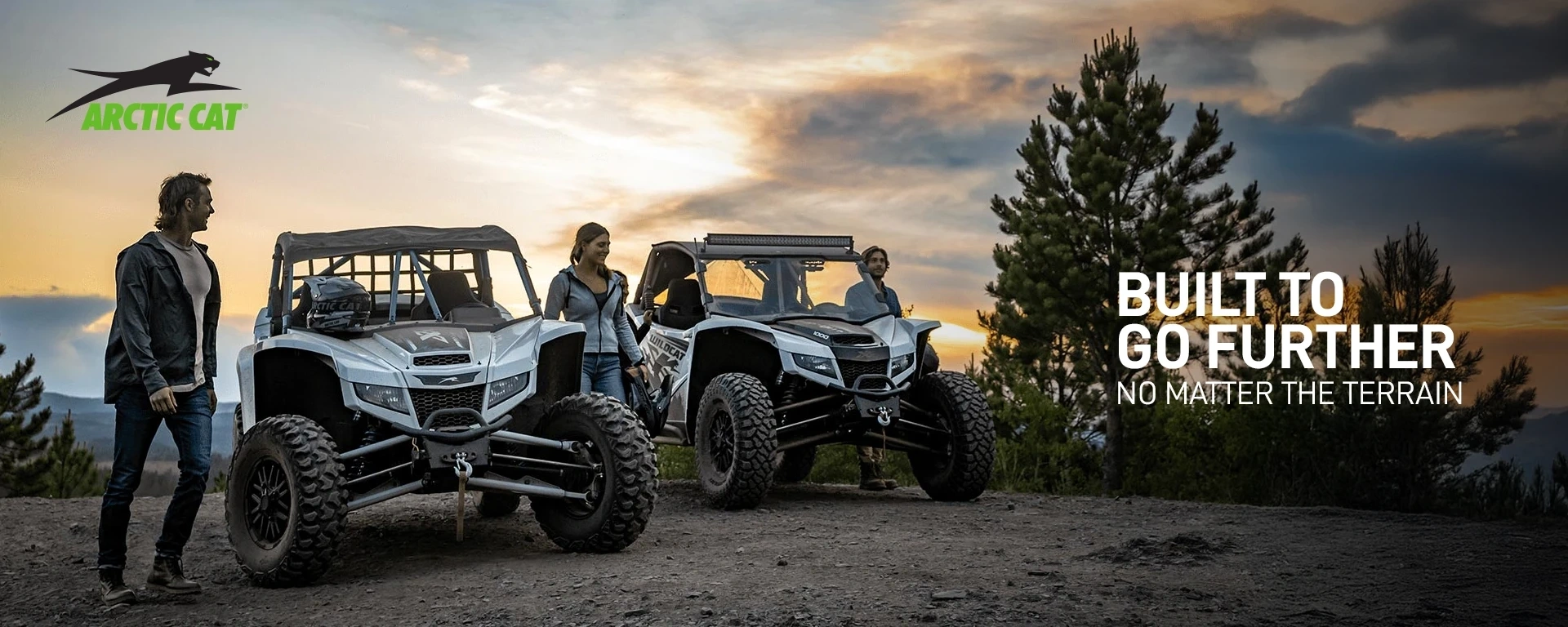 Built to go further, no matter the terrain. alt