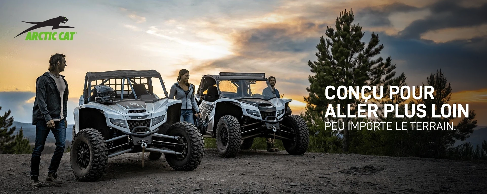 Conçu pour aller plus loin, peu importe le terrain. alt