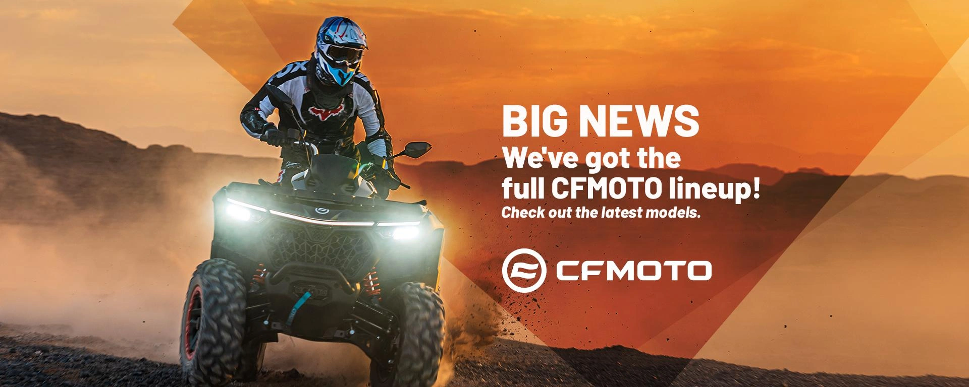 Big news We've got the full CFMOTO lineup! Check out the latest models. alt