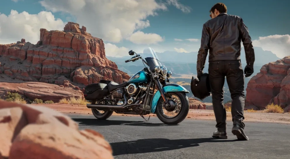 La moto Softail Heritage de Harley-Davidson célèbre 40 ans d'existence! alt