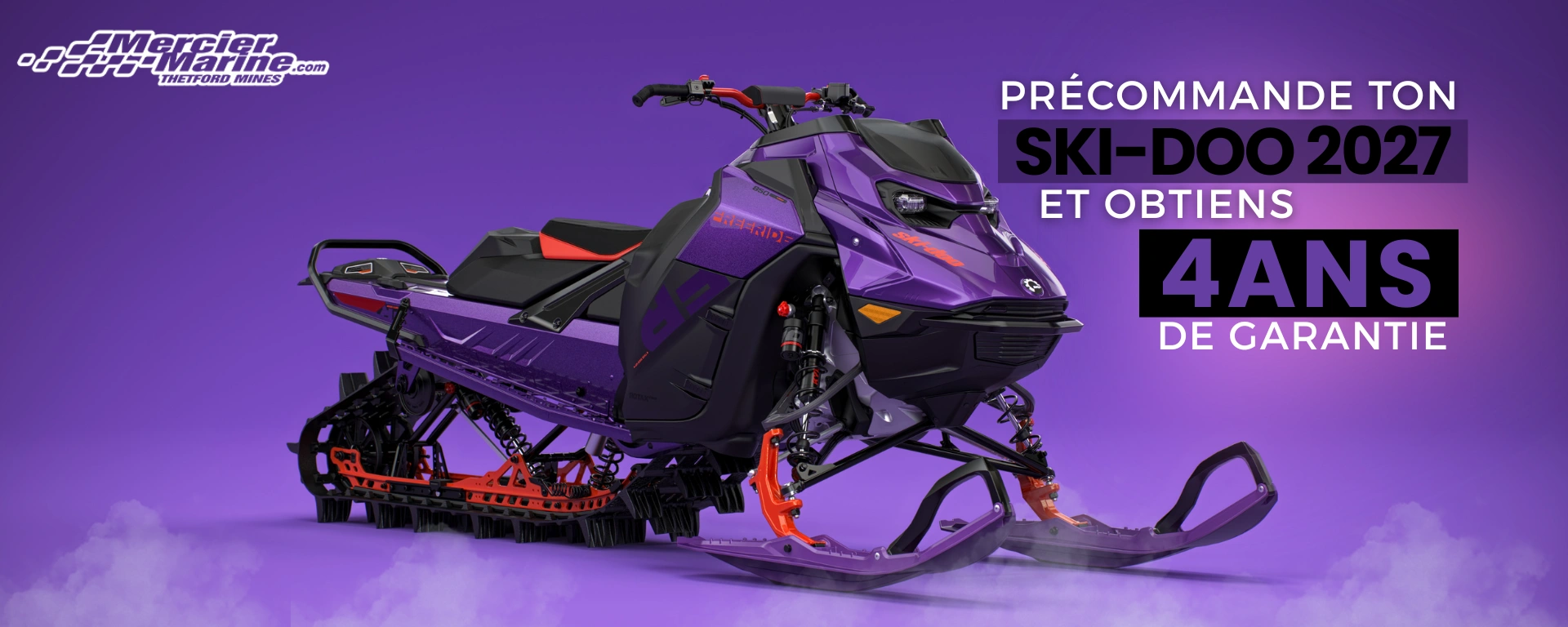 NOUVEAU SKI-DOO 2027, garantie 4 ans alt