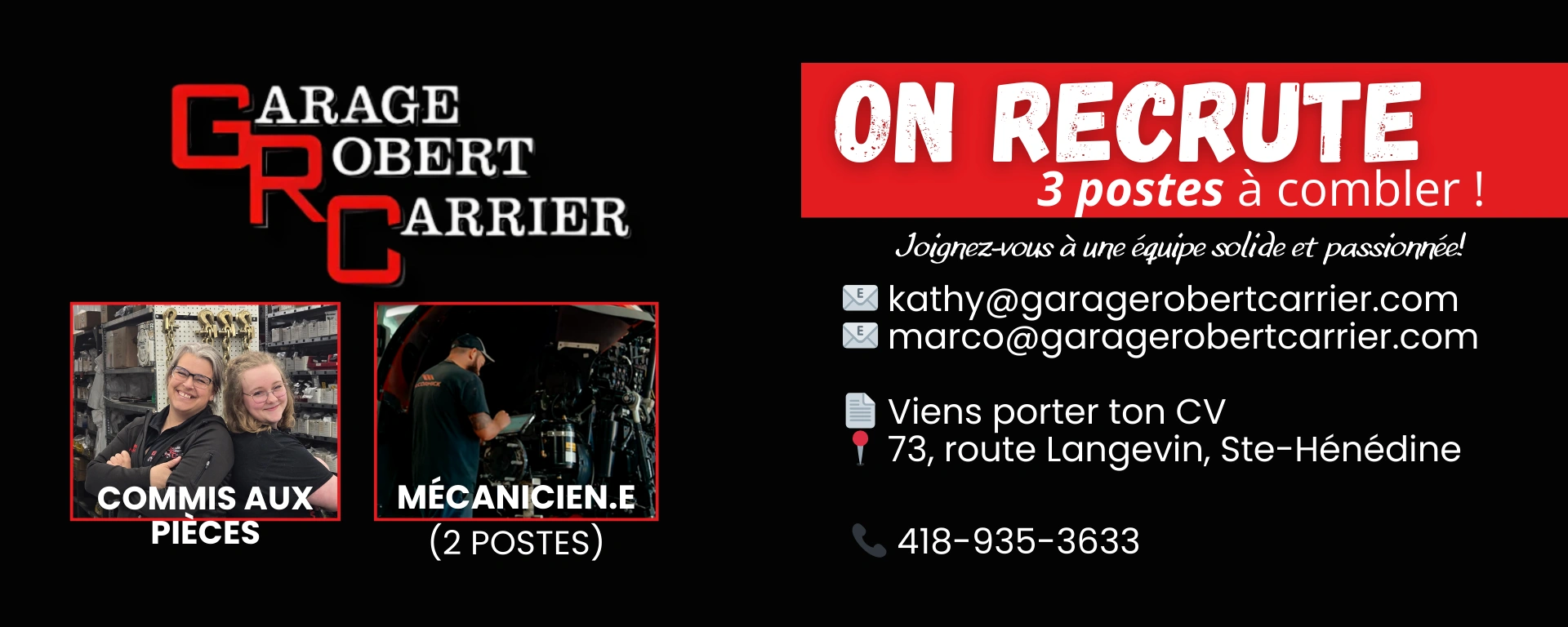 POSTE À COMBLER alt